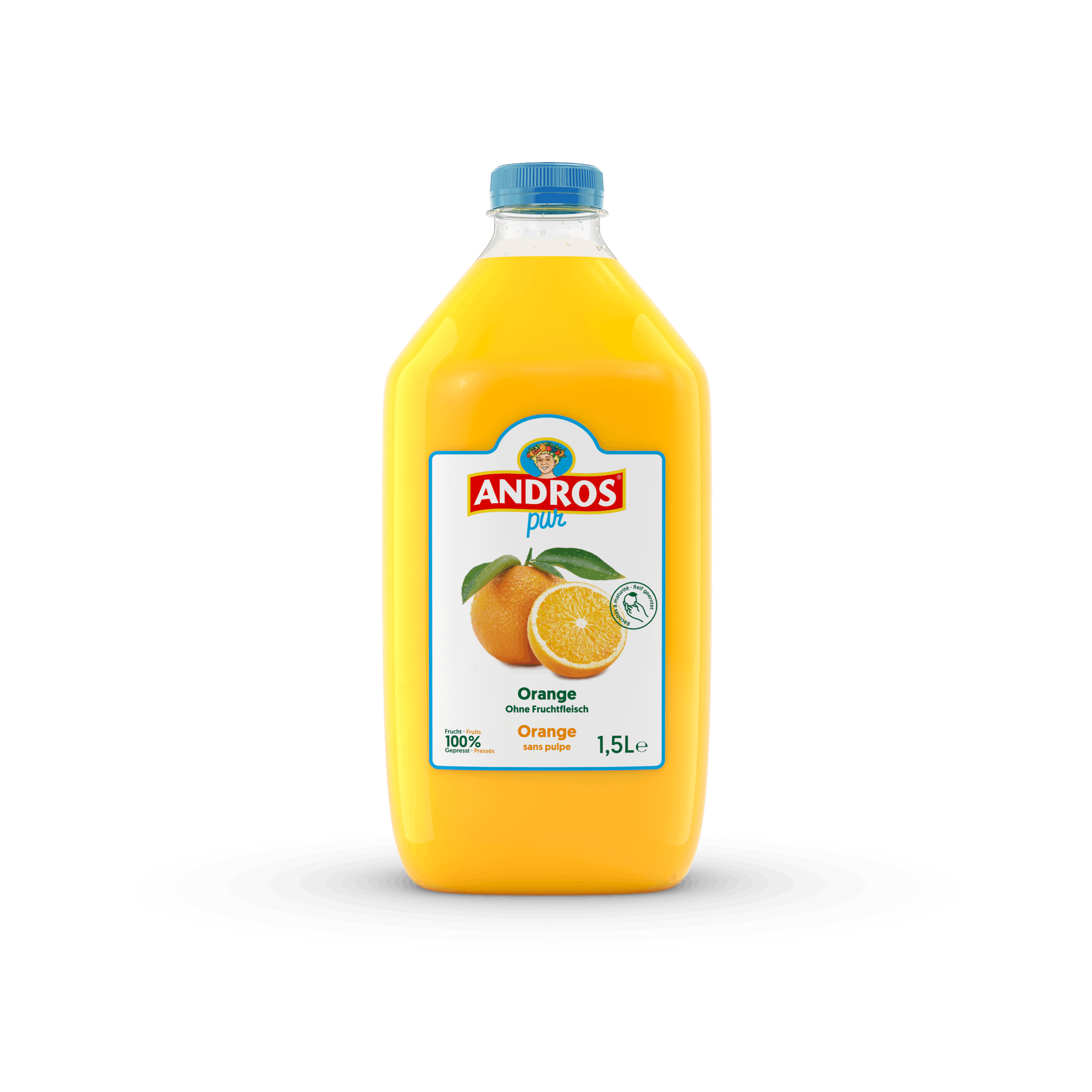 Orangensaft ohne Fruchtfleisch 1.5L